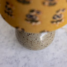 Petite Sandstone Lamp with Block Print Shade - elsie green - decor