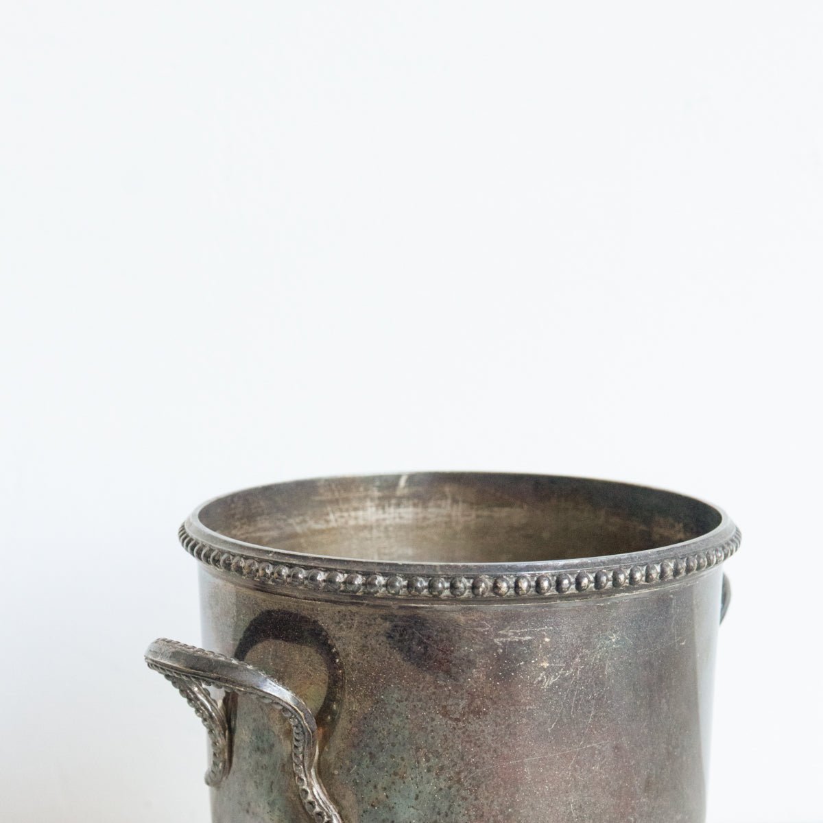 Petite Silver Ice Bucket With Pair of Flutes - elsie green - the french kitchen