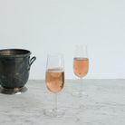 Petite Silver Ice Bucket With Pair of Flutes - elsie green - the french kitchen