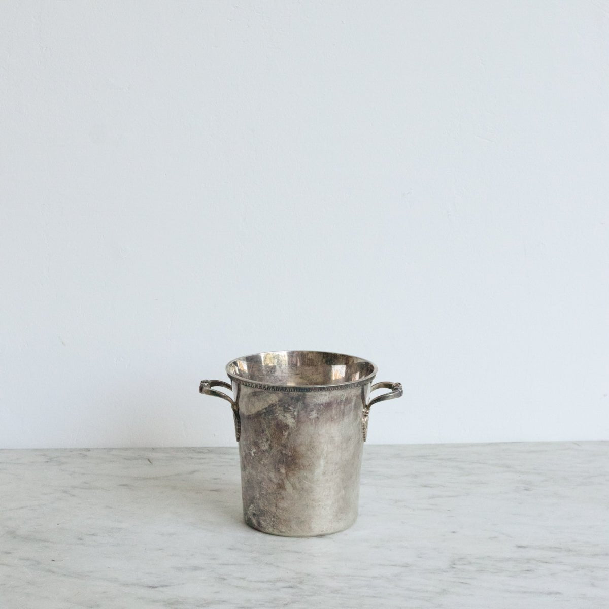 Petite Silver Ice Bucket With Pair of Petite Coupes - elsie green - The French Kitchen