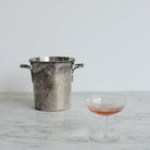 Petite Silver Ice Bucket With Pair of Petite Coupes - elsie green - The French Kitchen
