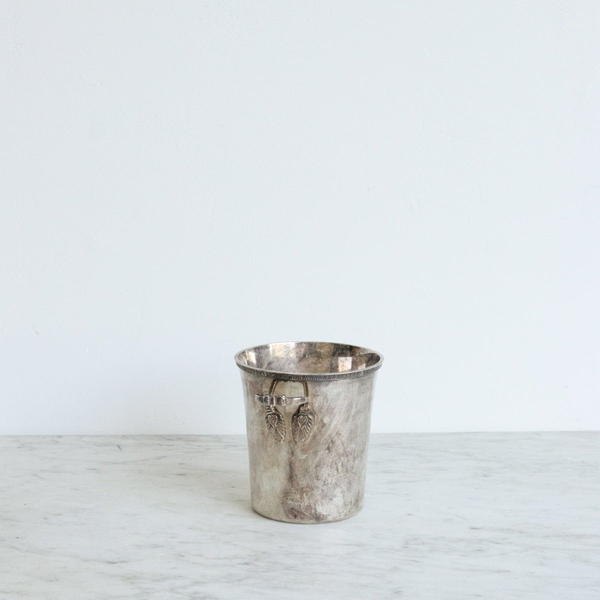 Petite Silver Ice Bucket With Pair of Petite Coupes - elsie green - The French Kitchen
