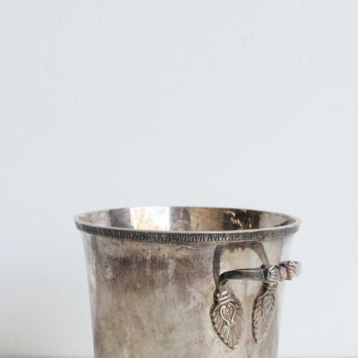 Petite Silver Ice Bucket With Pair of Petite Coupes - elsie green - The French Kitchen