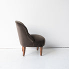 Petite Slipper Chair | Chocolate Velvet - elsie green - 