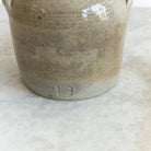 Petite Stamped Crock With Wood Olive Spoon - elsie green - The French Kitchen