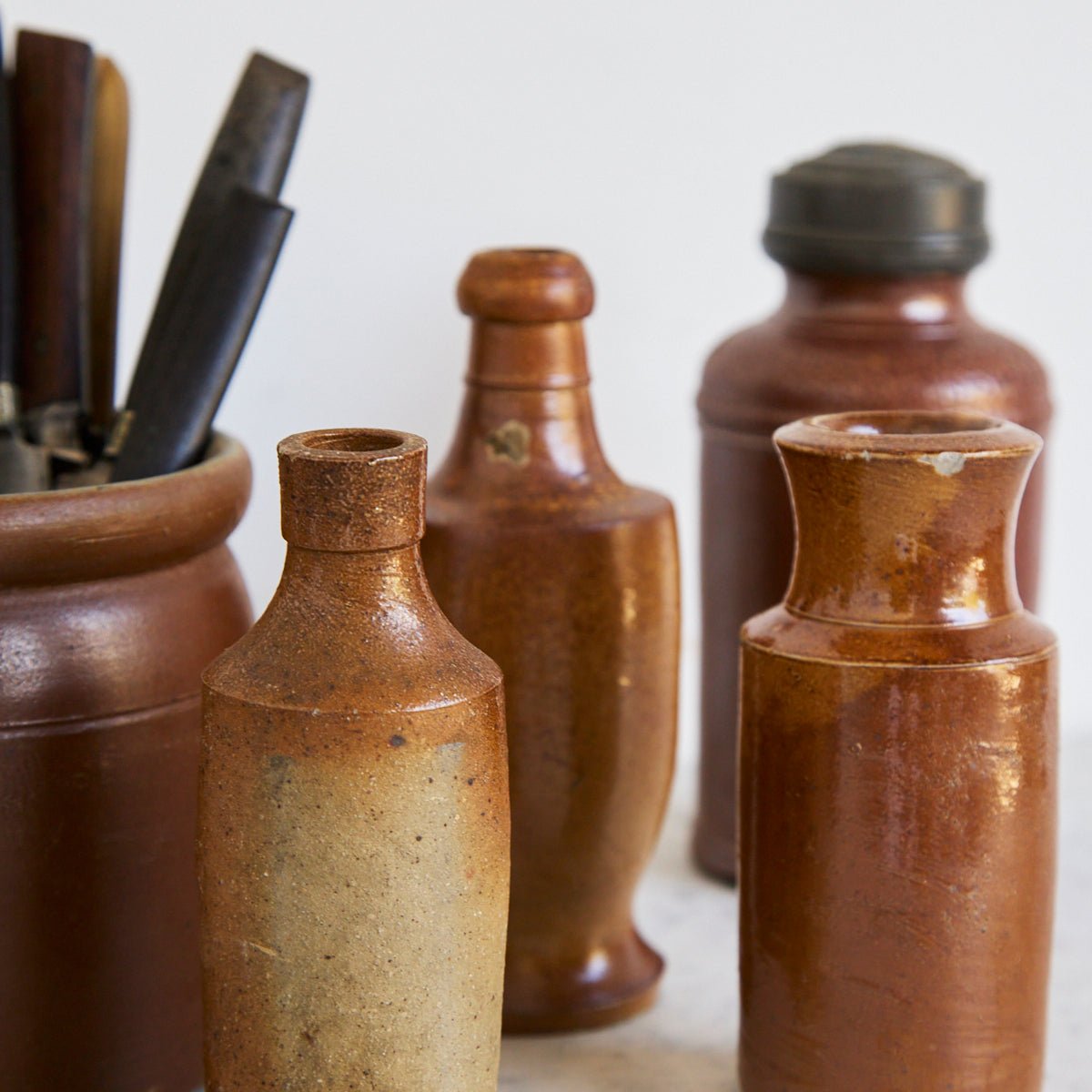 Petite Stoneware Bottle Collection - elsie green - the french kitchen