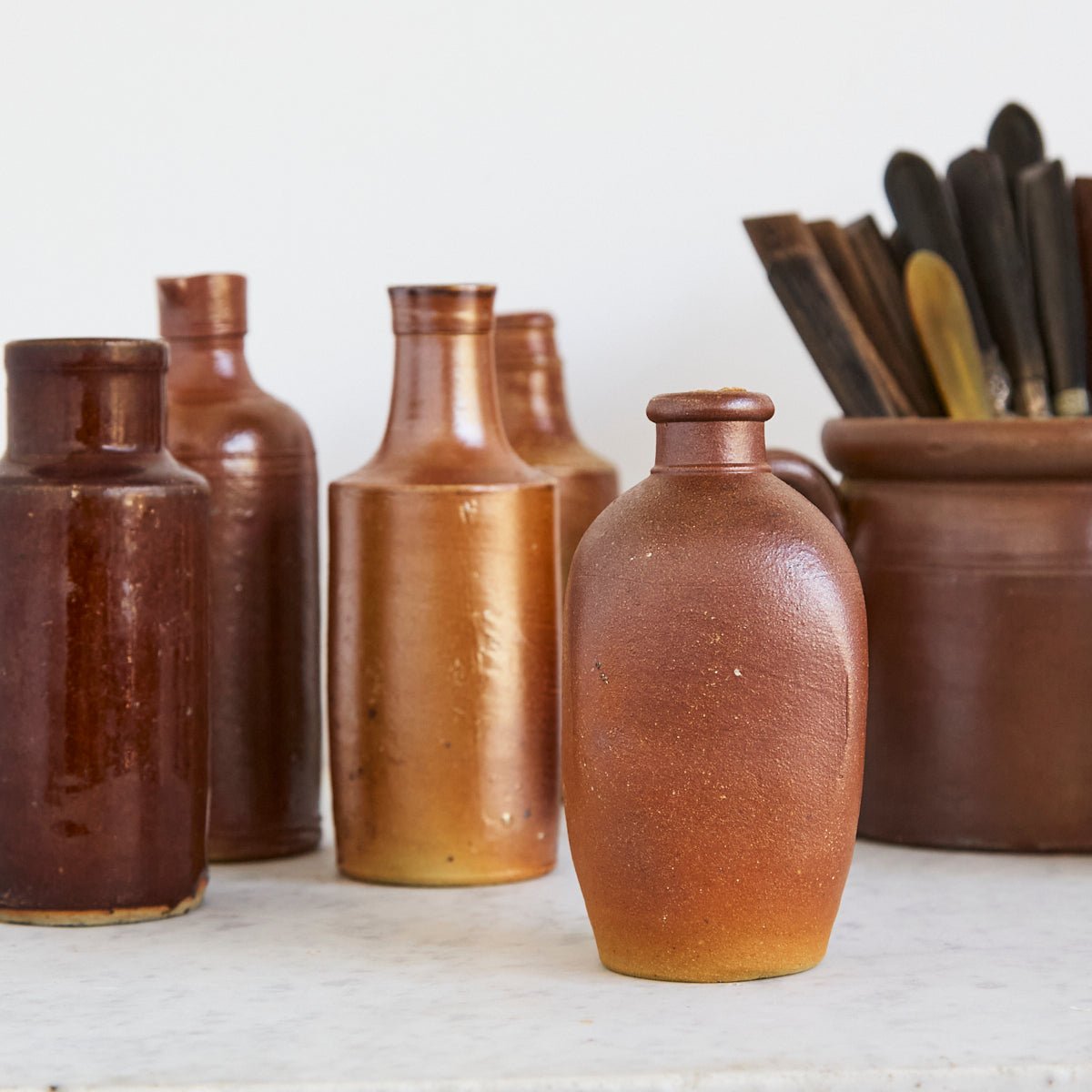 Petite Stoneware Bottle Collection - elsie green - the french kitchen