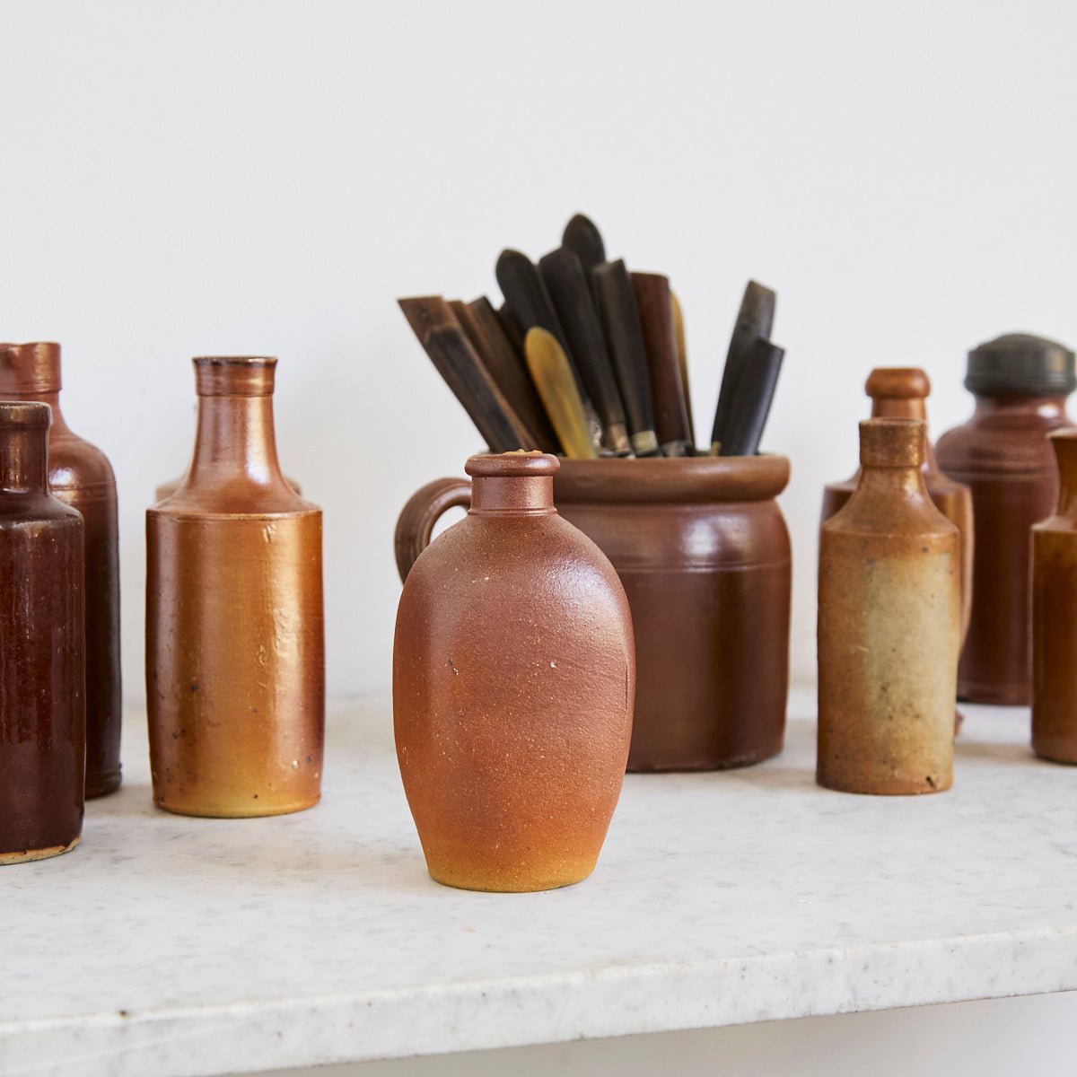Petite Stoneware Bottle Collection - elsie green - the french kitchen