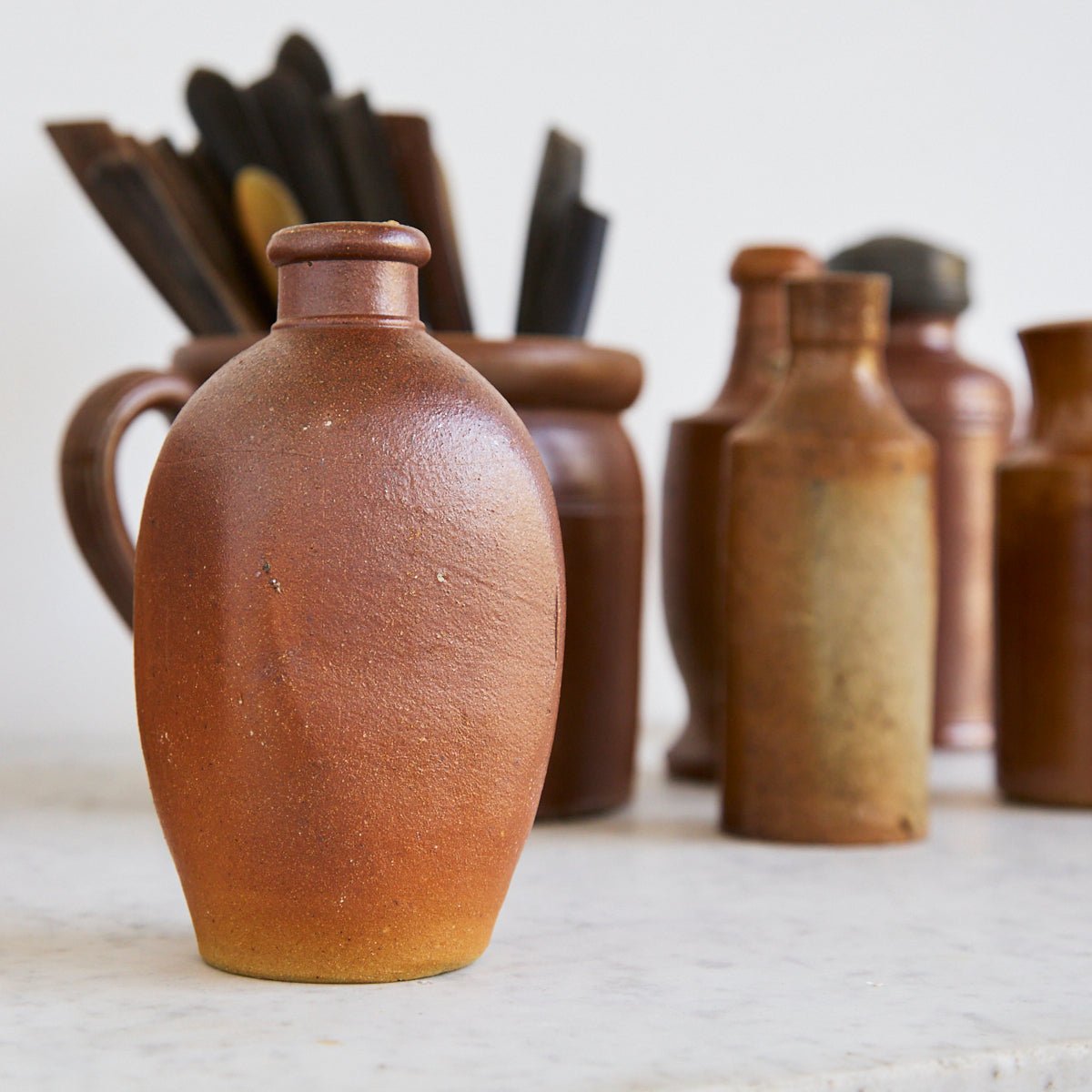 Petite Stoneware Bottle Collection - elsie green - the french kitchen