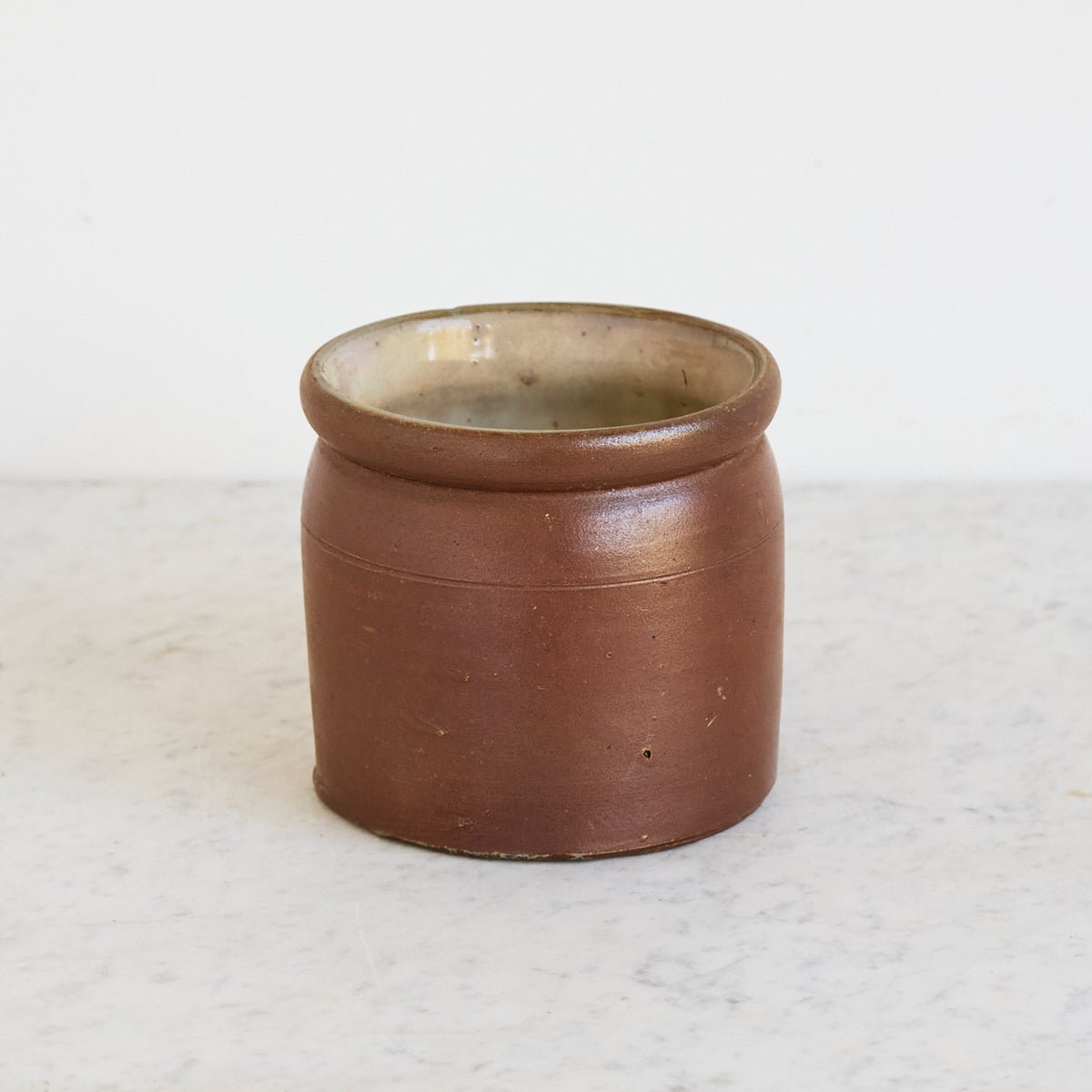 Petite Stoneware Crock with Handle - elsie green - the french kitchen