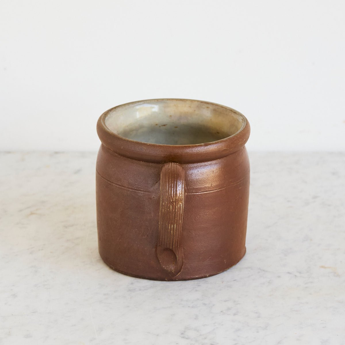 Petite Stoneware Crock with Handle - elsie green - the french kitchen