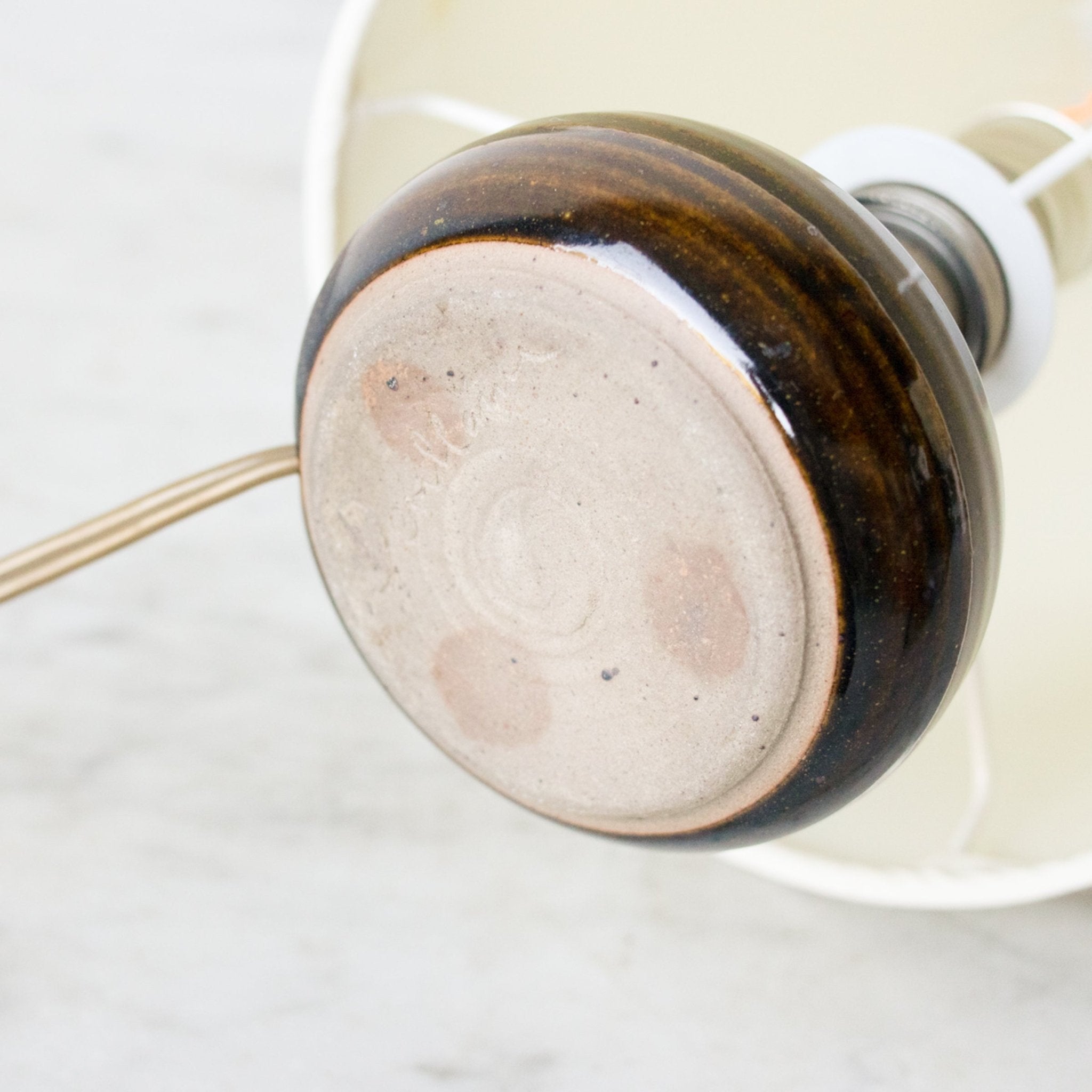 Petite Stoneware Lamp | Signed by Artist - elsie green - decor