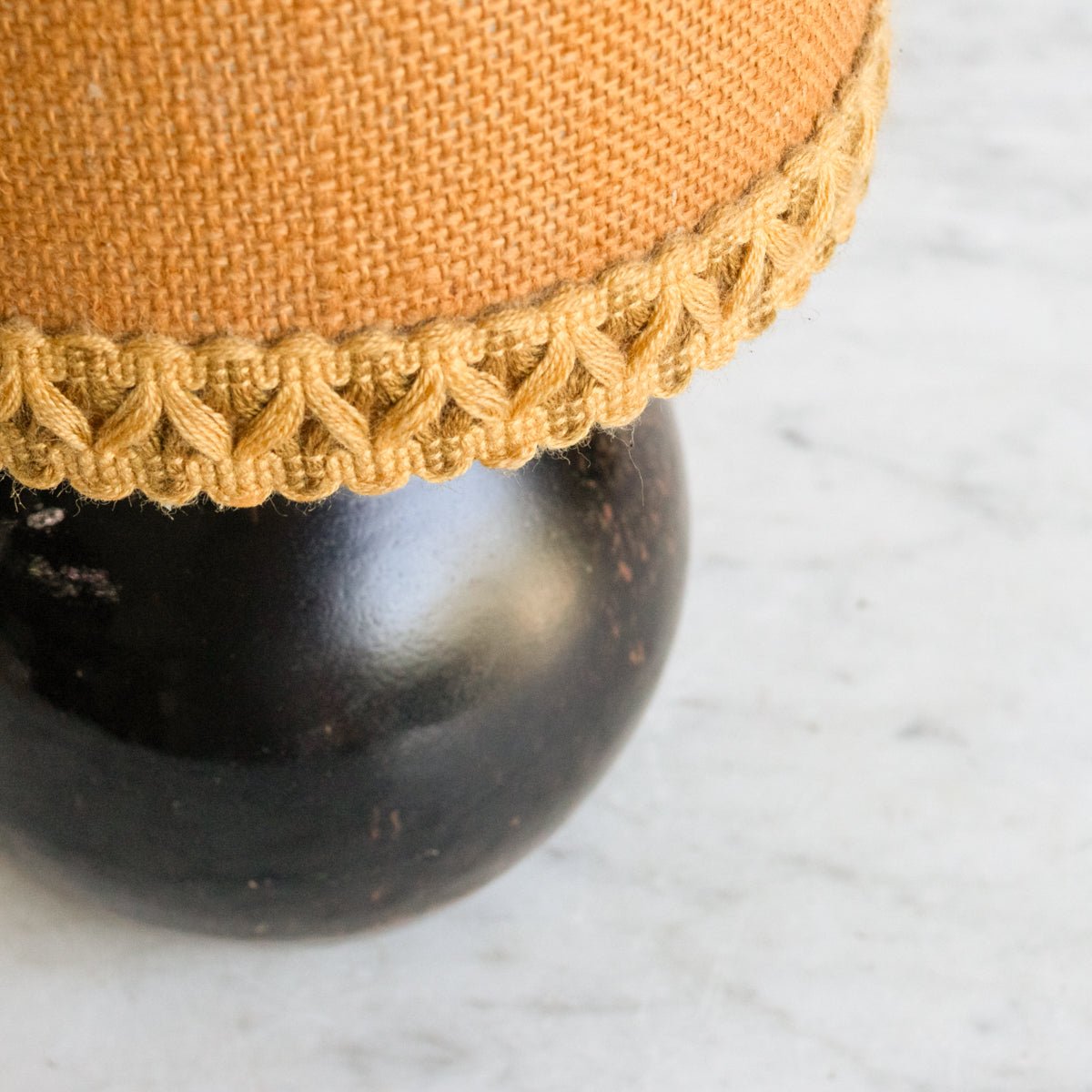 Petite Stoneware Lamp with Burlap Shade - elsie green - decor