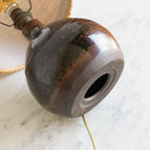 Petite Stoneware Lamp with Burlap Shade - elsie green - decor