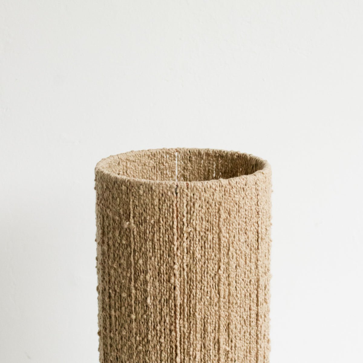 Petite Stoneware Lamp with Hemp Shade - elsie green - decor