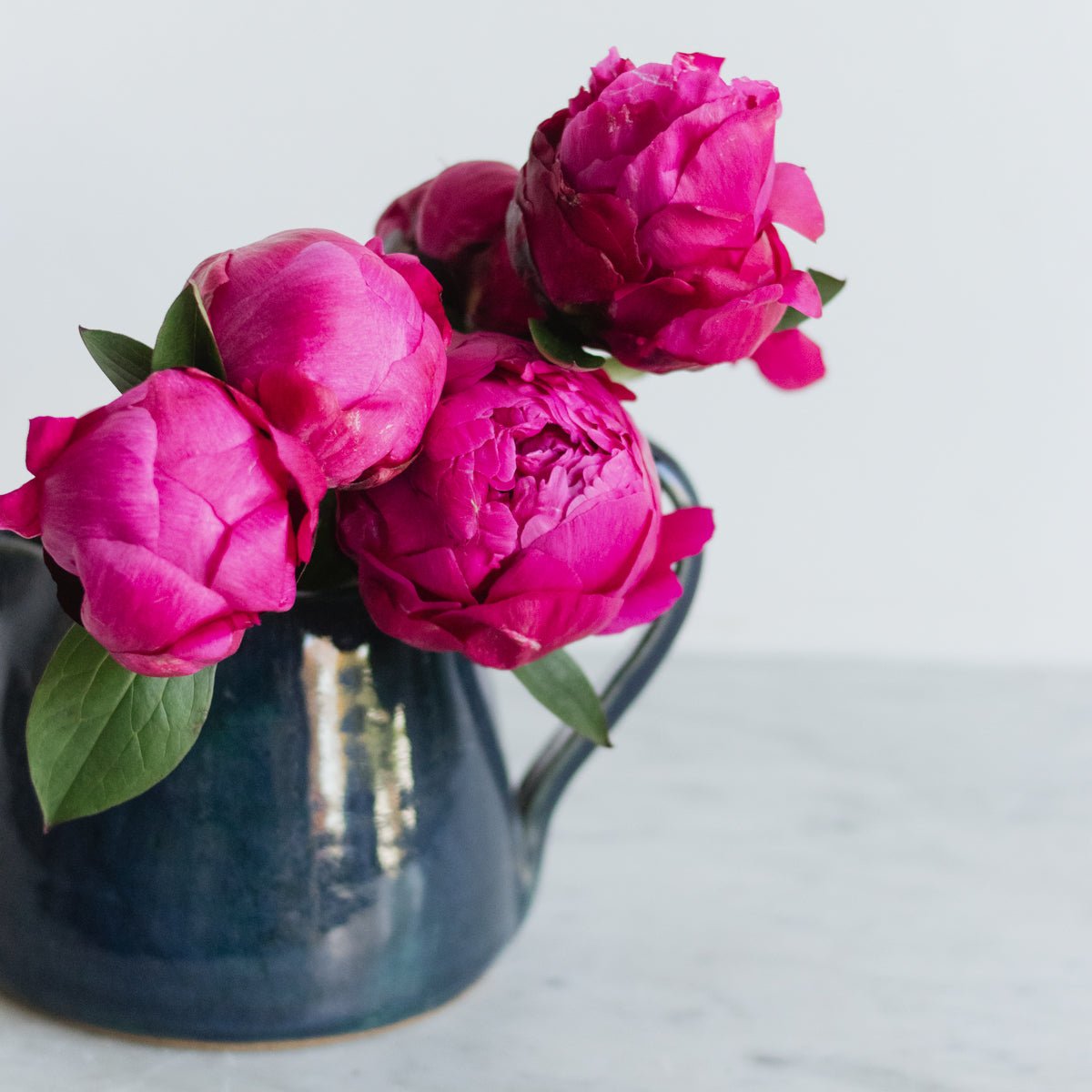 Petite Stoneware Pitcher | Signed by Artist - elsie green - the french kitchen
