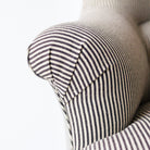 Petite Upholstered Pinafore Striped Chair - elsie green - furniture