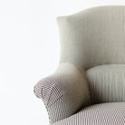 Petite Upholstered Pinafore Striped Chair - elsie green - furniture