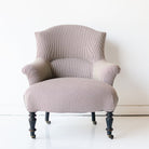 Petite Upholstered Pinafore Striped Chair - elsie green - furniture