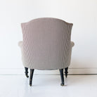 Petite Upholstered Pinafore Striped Chair - elsie green - furniture