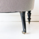 Petite Upholstered Pinafore Striped Chair - elsie green - furniture