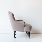 Petite Upholstered Pinafore Striped Chair - elsie green - furniture