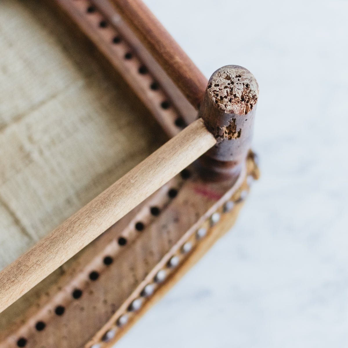 Petite Velvet Stool - elsie green - furniture