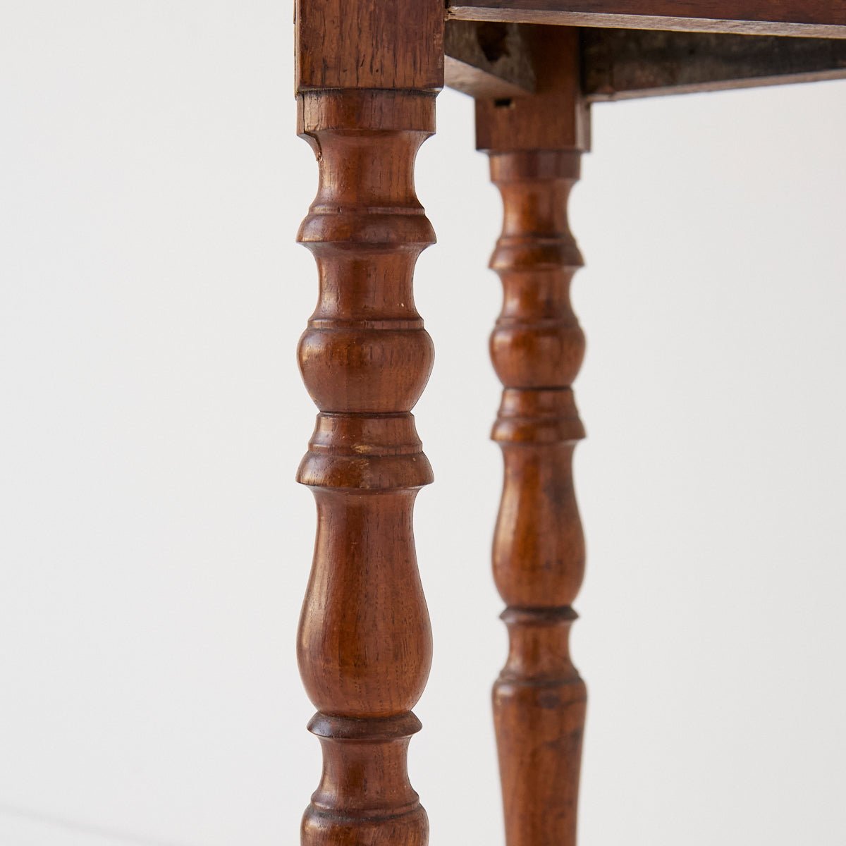 Petite Walnut and Oak Side Table - elsie green - furniture