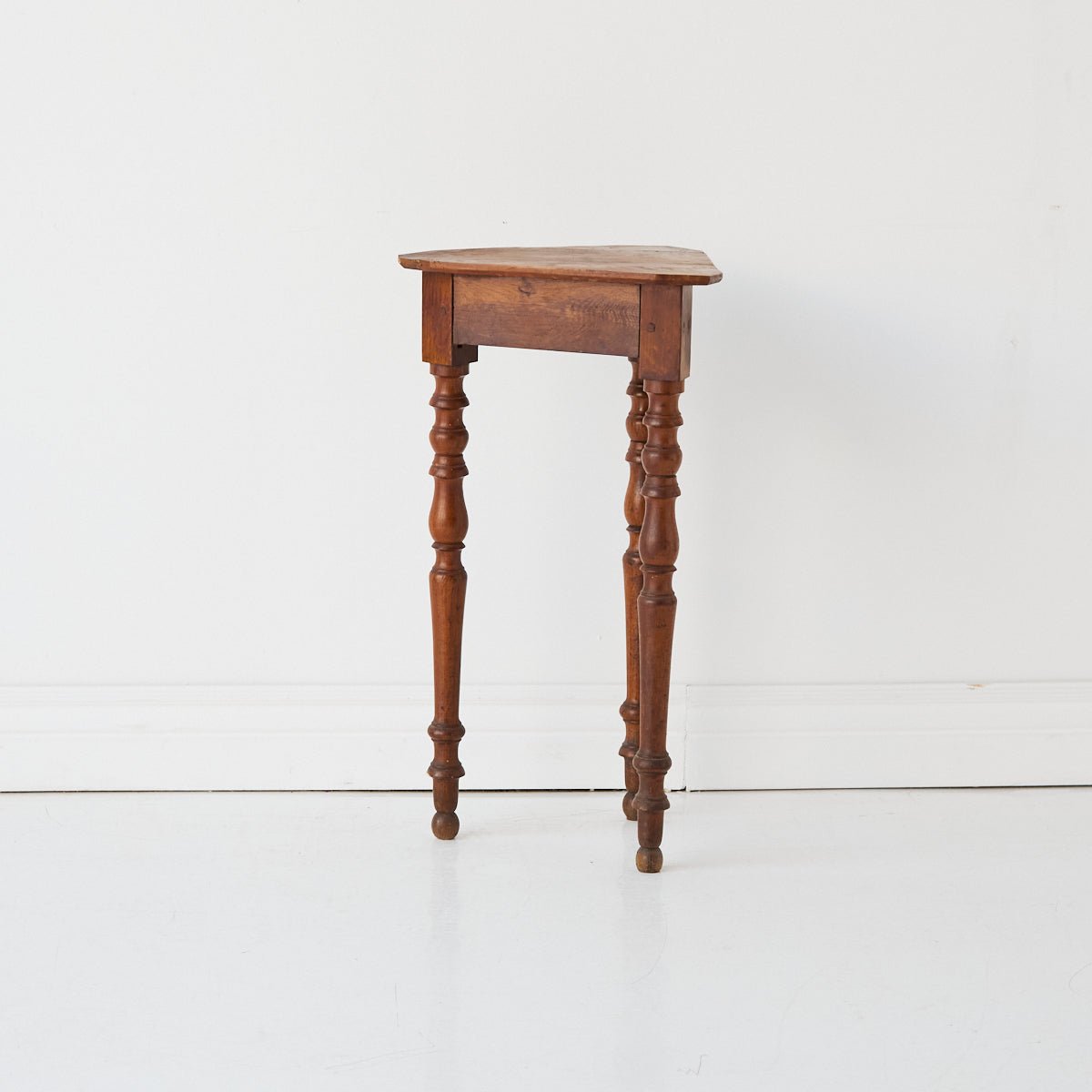 Petite Walnut and Oak Side Table - elsie green - furniture