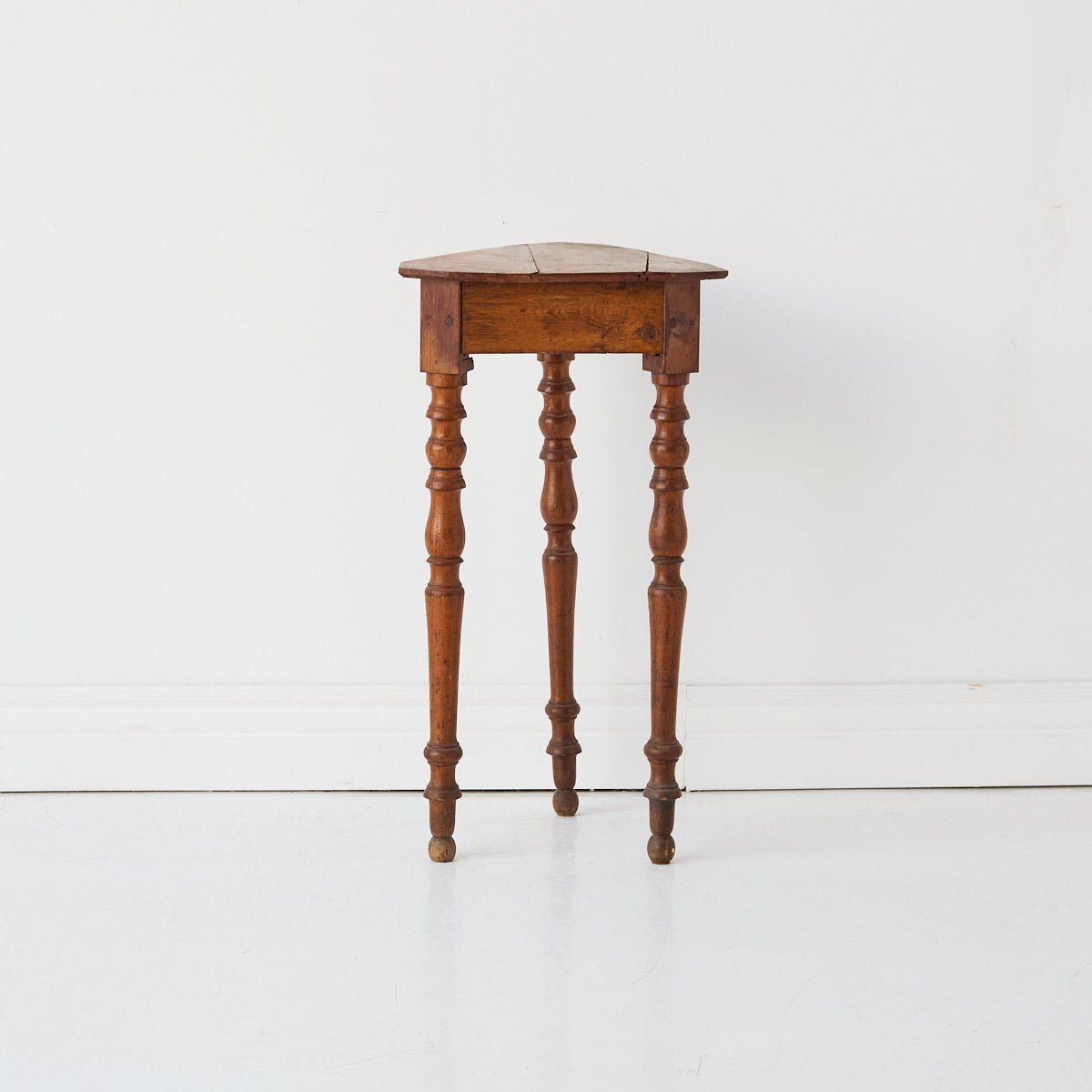 Petite Walnut and Oak Side Table - elsie green - furniture