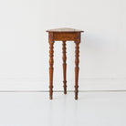 Petite Walnut and Oak Side Table - elsie green - furniture