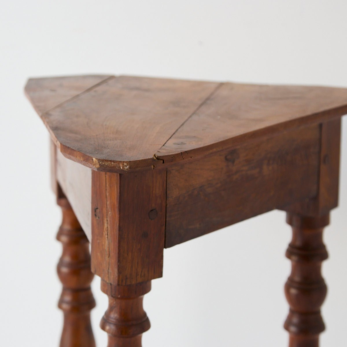 Petite Walnut and Oak Side Table - elsie green - furniture