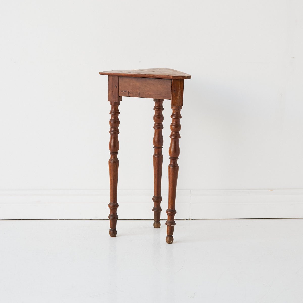 Petite Walnut and Oak Side Table - elsie green - furniture