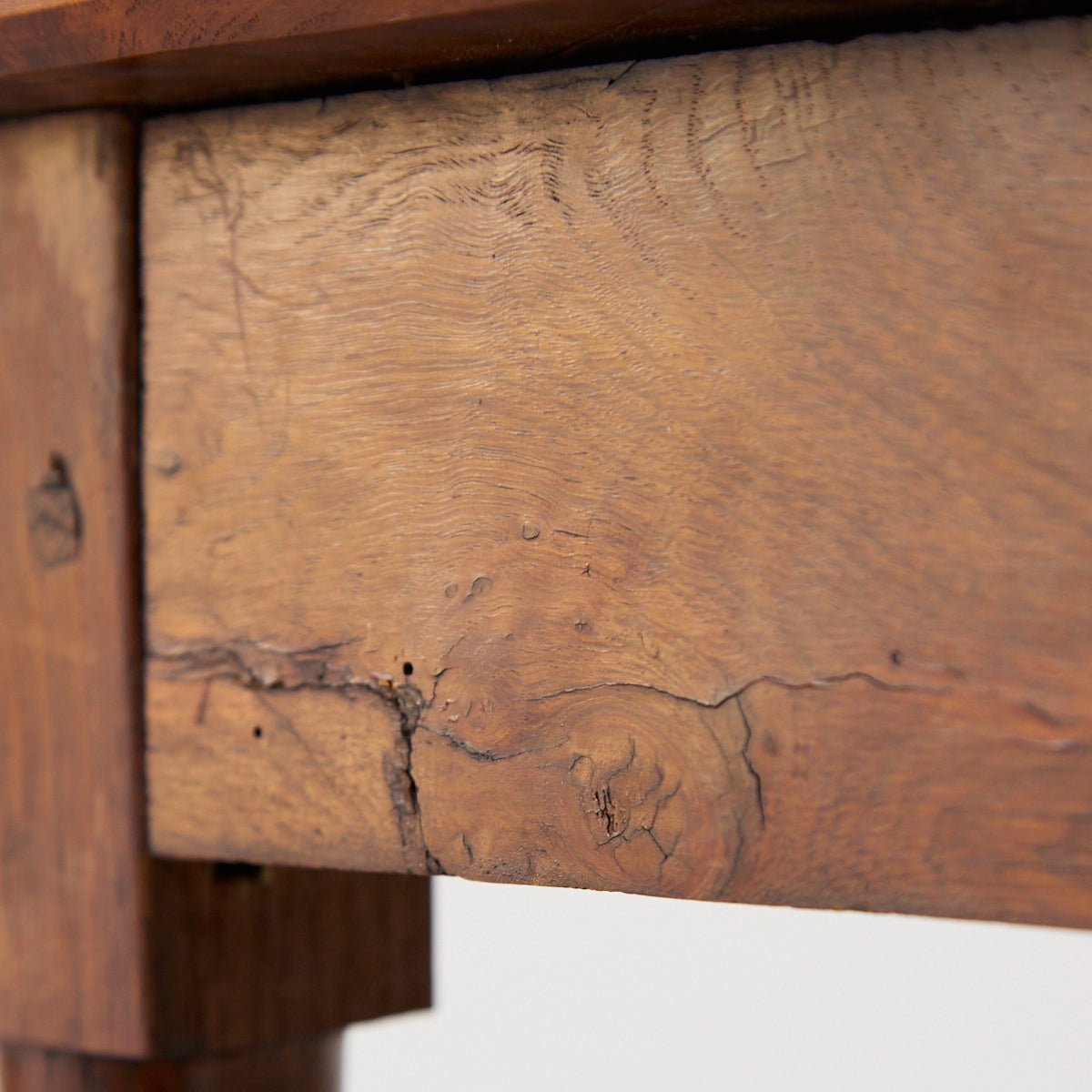 Petite Walnut and Oak Side Table - elsie green - furniture