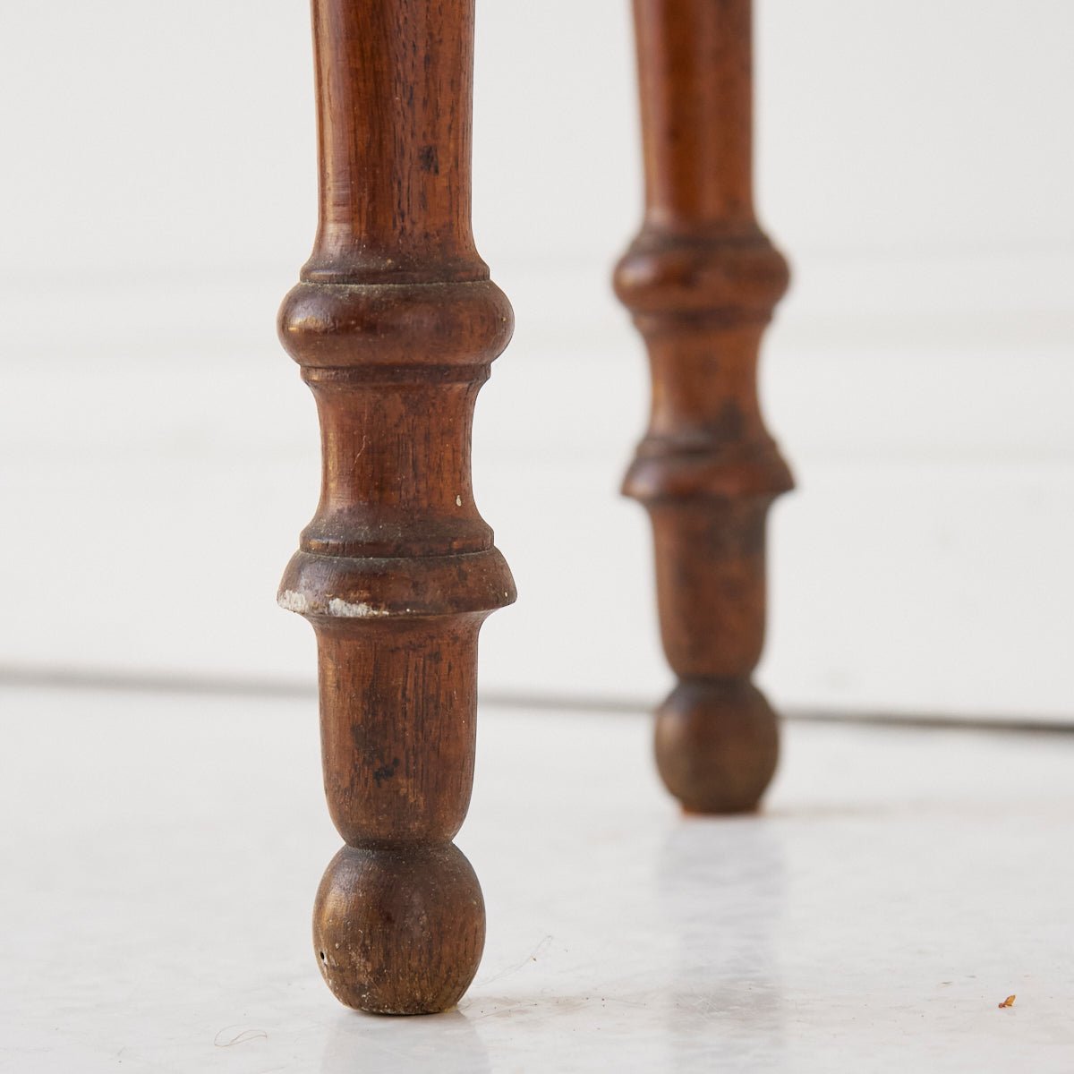Petite Walnut and Oak Side Table - elsie green - furniture