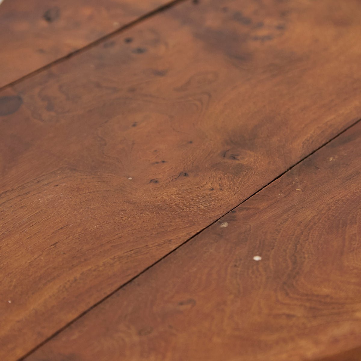 Petite Walnut and Oak Side Table - elsie green - furniture