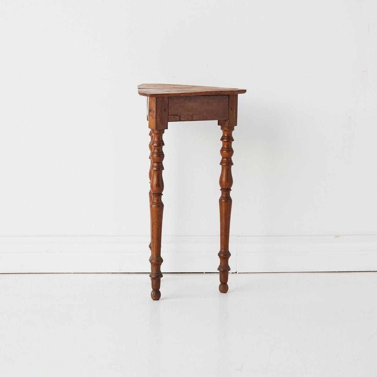 Petite Walnut and Oak Side Table - elsie green - furniture