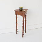 Petite Walnut and Oak Side Table - elsie green - furniture