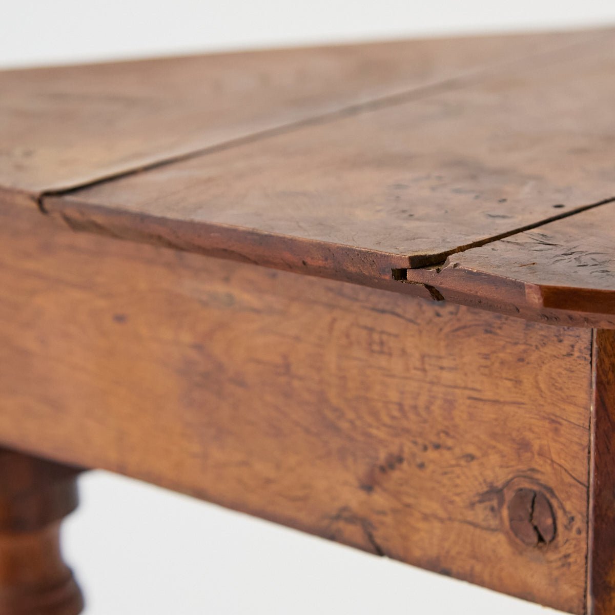 Petite Walnut and Oak Side Table - elsie green - furniture