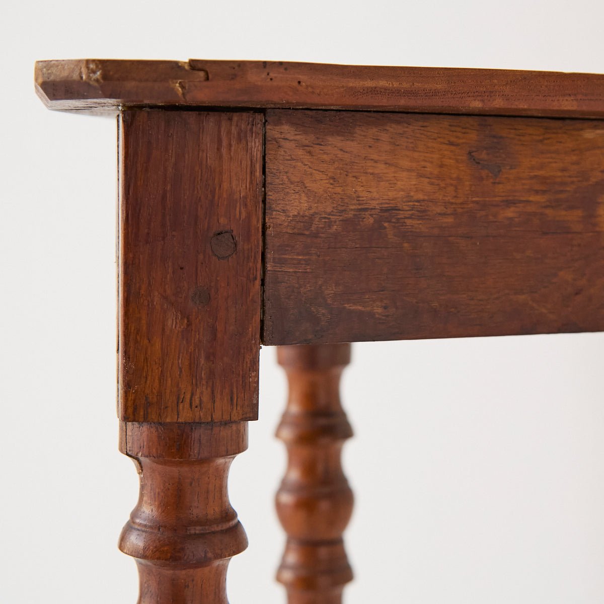 Petite Walnut and Oak Side Table - elsie green - furniture