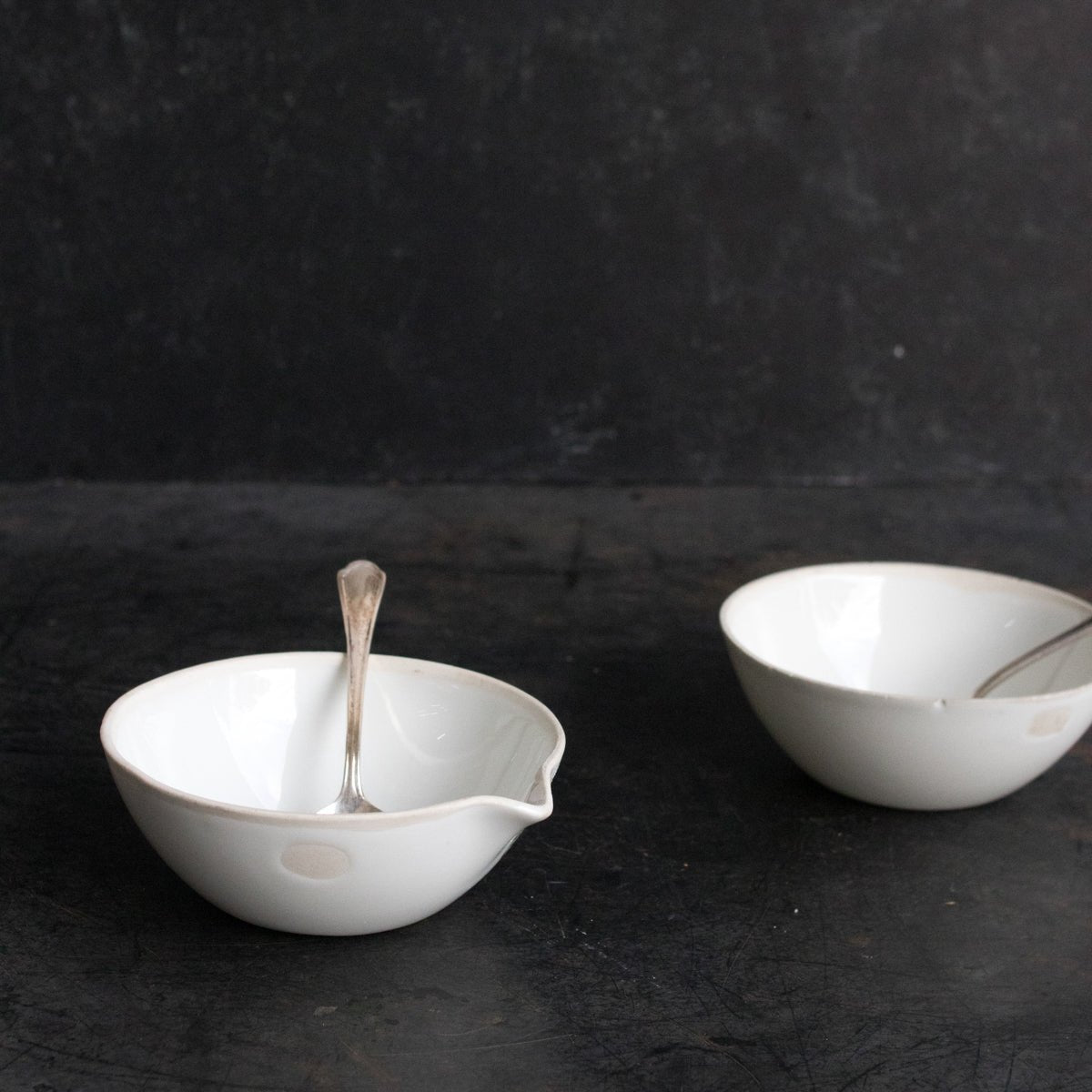 Pharmacist Mortar with Silver Spoon - elsie green - the french kitchen