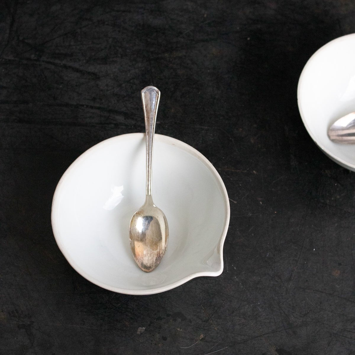 Pharmacist Mortar with Silver Spoon - elsie green - the french kitchen