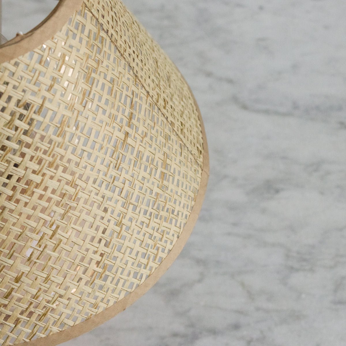 Pink Glass Lamp with Woven Shade - elsie green - decor