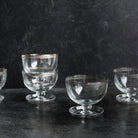 Platiunum Rim Dessert Coupe Set of 7 - elsie green - the french kitchen