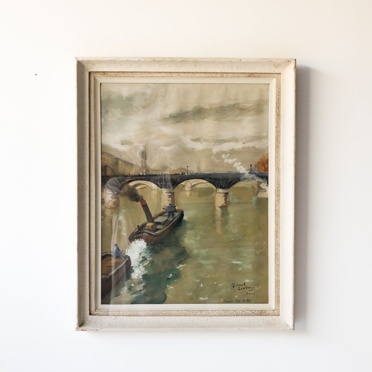 Pont Des Arts Et Le Musée D’Orsay Watercolor Painting - elsie green - Art