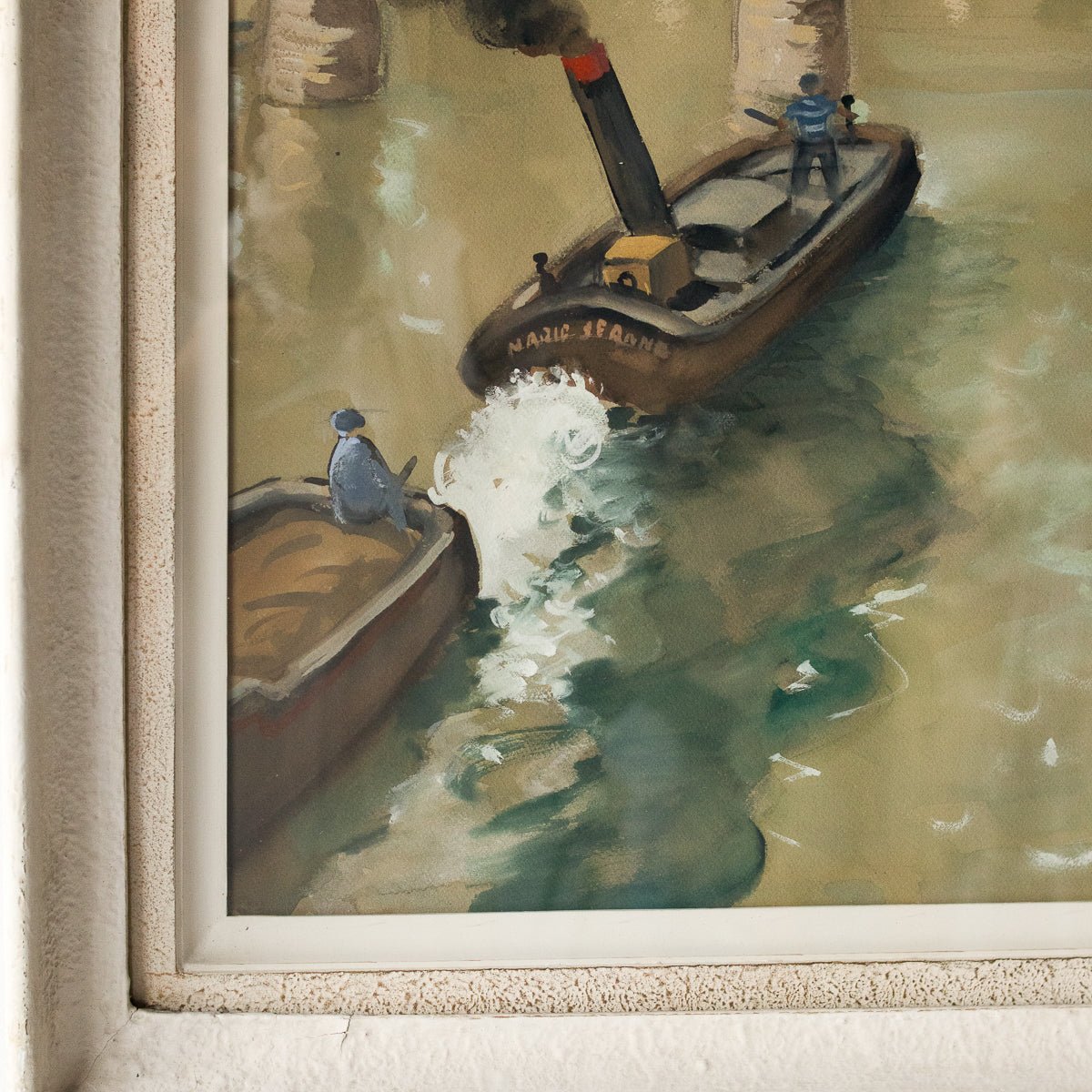 Pont Des Arts Et Le Musée D’Orsay Watercolor Painting - elsie green - Art
