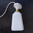 Porcelain and Milk Glass Sconce - elsie green - decor
