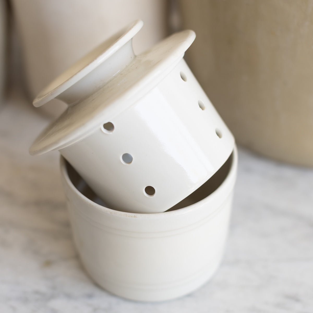 Porcelain Butter Keeper - elsie green - the french kitchen