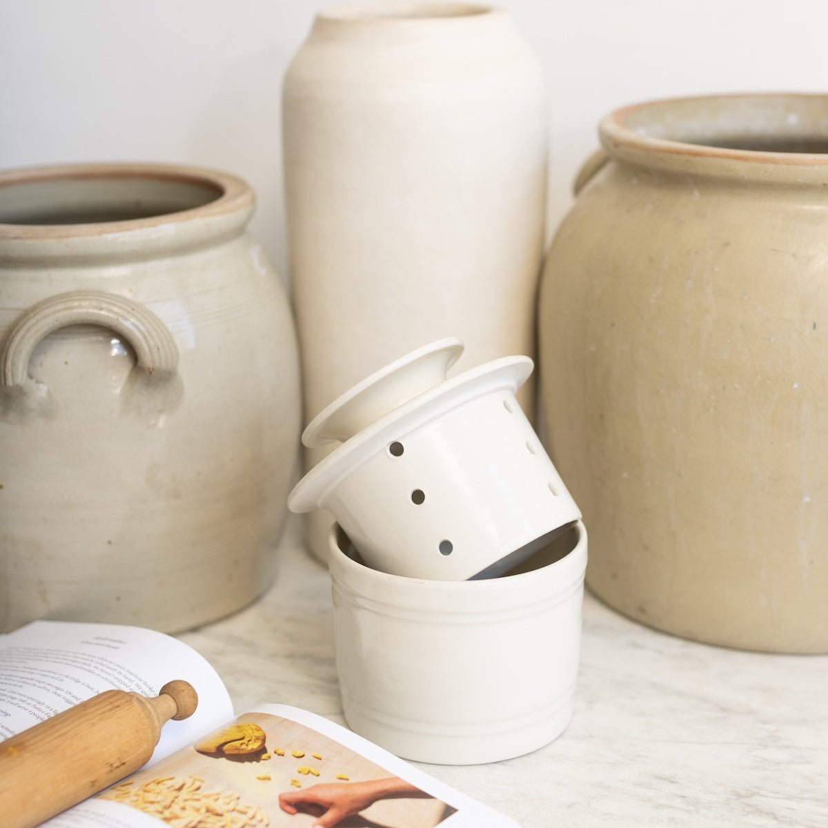 Porcelain Butter Keeper - elsie green - the french kitchen