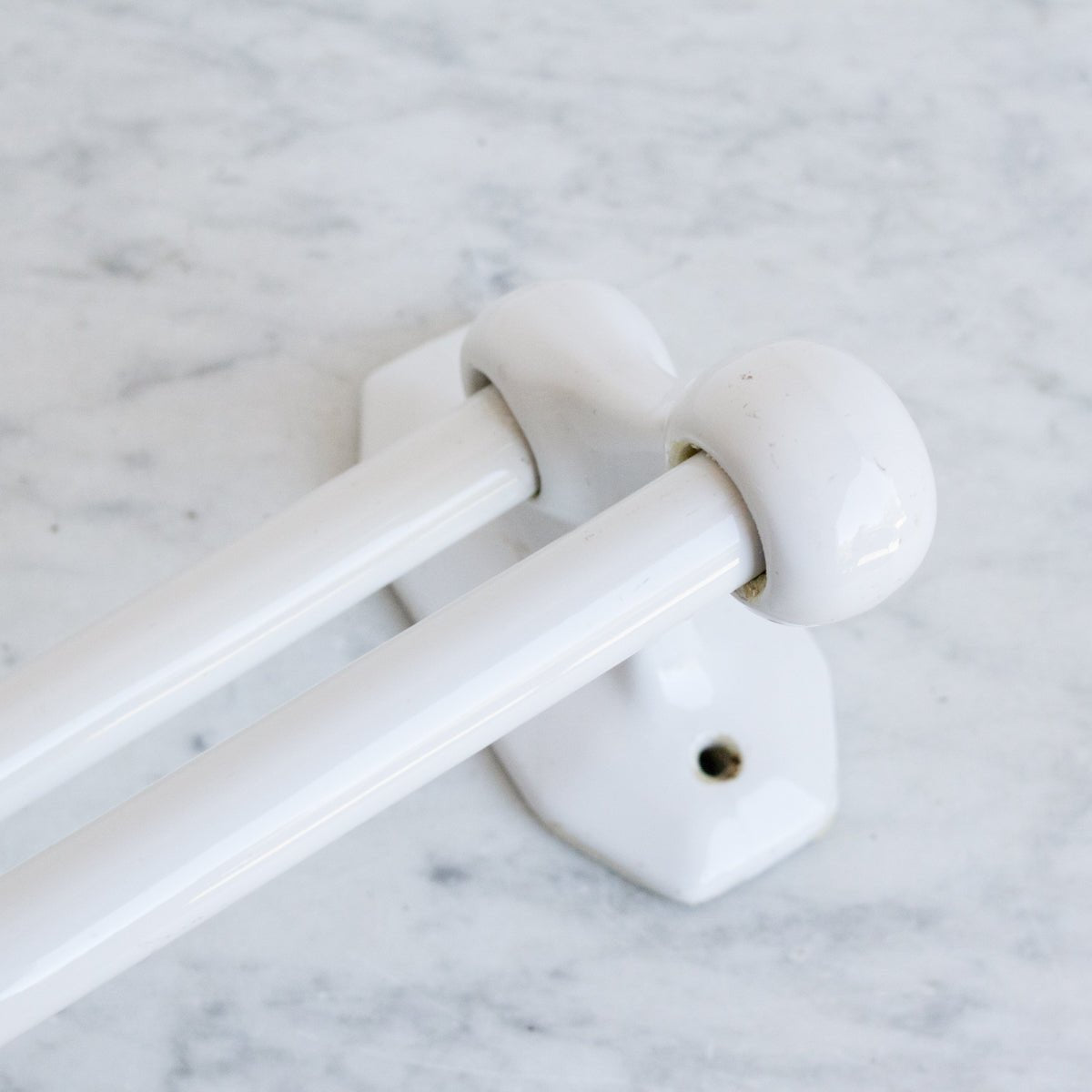 Porcelain Double Towel Bar - elsie green - decor